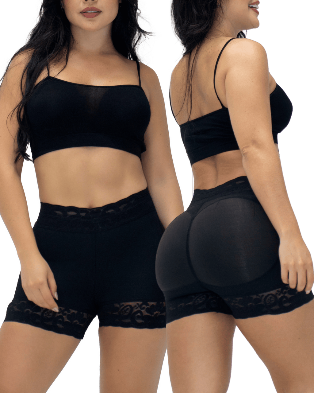 Faja Moldeadora Colombiana - 🟡⚫Short Cachetero CARICIA-NUA / ¡Máximo efecto levanta cola! Invisible y discreto.