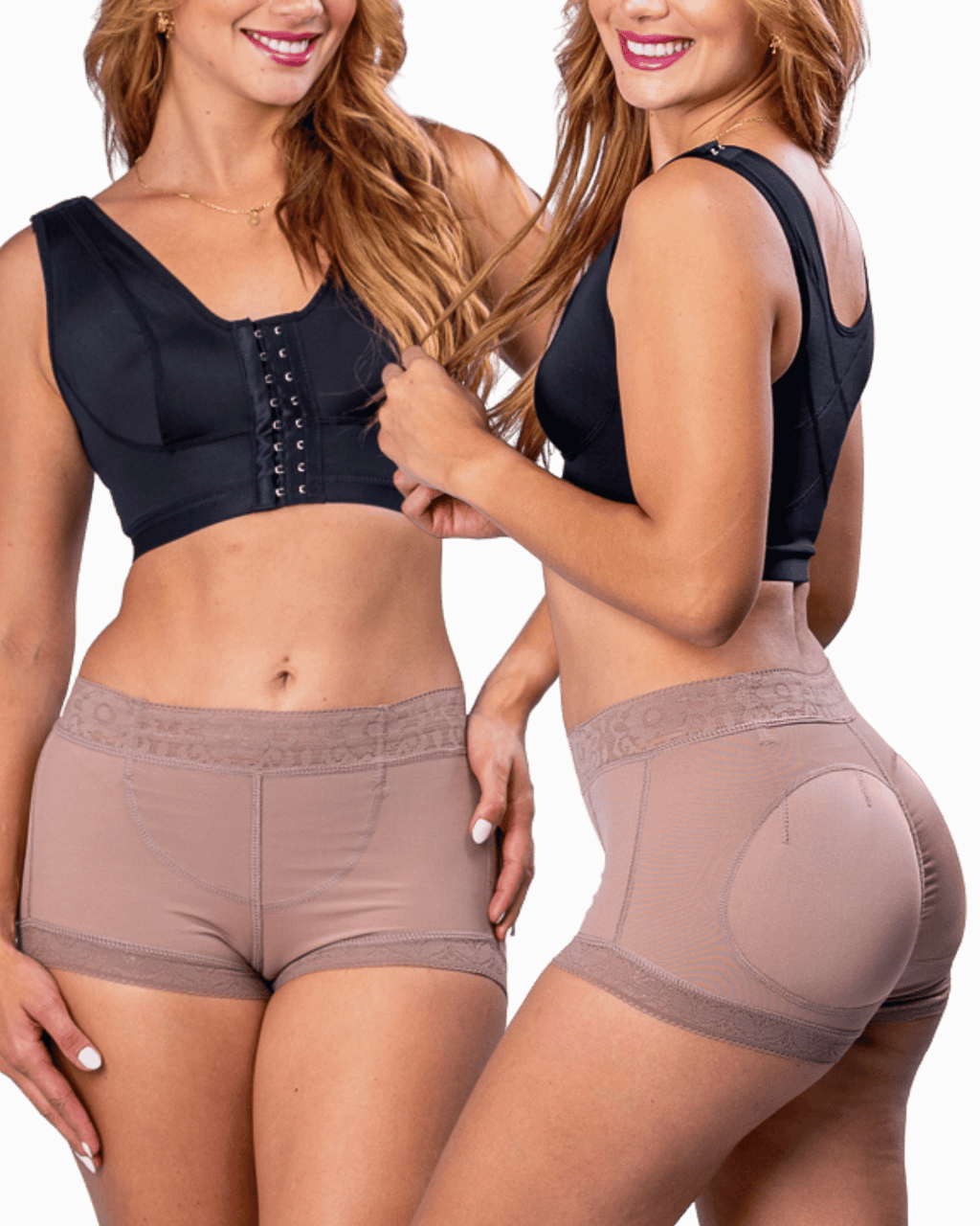 Faja Moldeadora Colombiana - 🟡⚫🟤Short de Varilla ECO-NAIYA / Ideal para control de abdomen y uso diario.