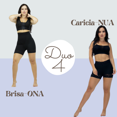 DUO 4 -⚫ NEGRO Faja Moldeadora CON 20% DCTO ADICIONAL