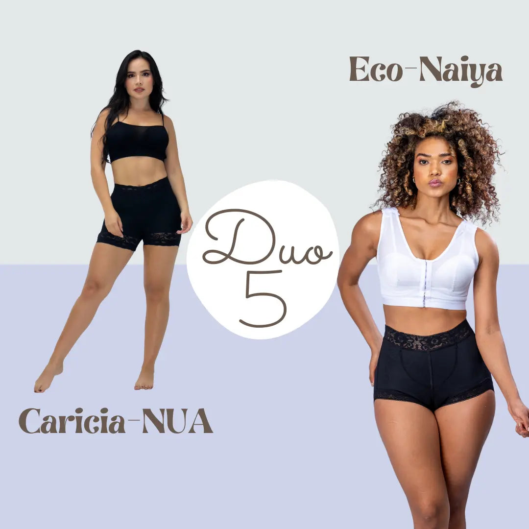DUO 5 -⚫ NEGRO CON Faja Moldeadora 20% DCTO ADICIONAL