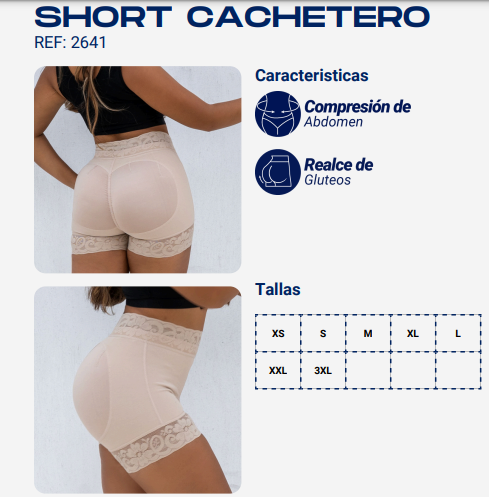 Faja Moldeadora Colombiana - 🟡⚫Short Tiro Alto BRISA-ONA