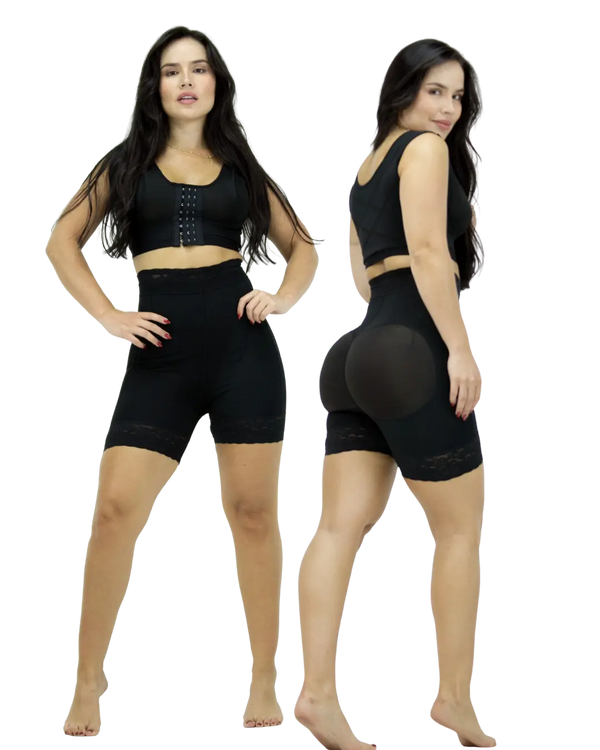 Faja Moldeadora Colombiana - 🟡⚫Short Tiro Alto BRISA-ONA / Tu aliado perfecto para vestidos y ocasiones especiales. pushup.cl